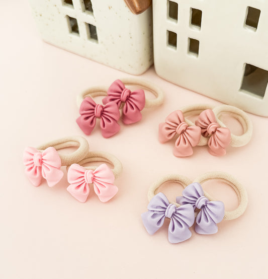 Ballerina Bows Petite Hair Ties - 4 colours
