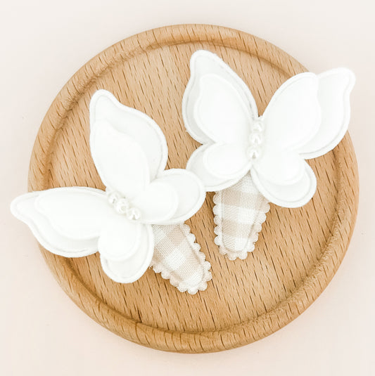 Maeve White baby nonslip clip duo - 2 colours options!