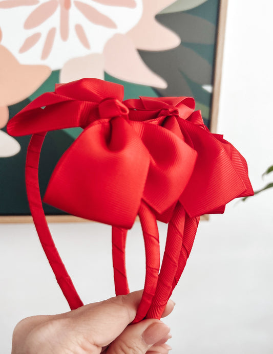 Oversized Bow limited edition solid headband
