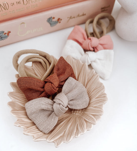 Parker bow headbands - 9 colours