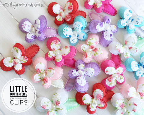 Little Butterflies single baby non-slip clip- 6 colours to choose from!