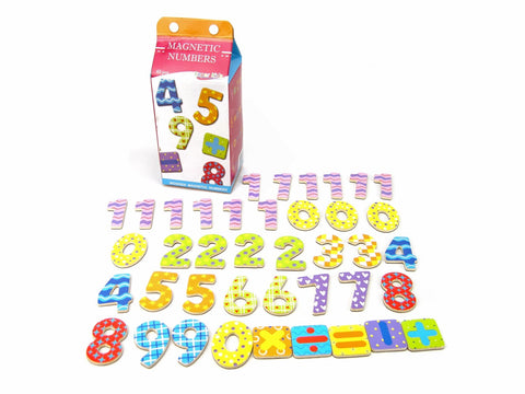 Magnetic number milk carton