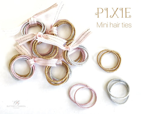 Pixie mini hair ties - set of 6!