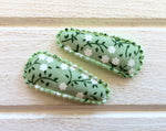 Petite floral baby non-slip hair clips- 5 colours to choose from!