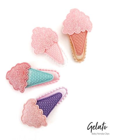 Gelato baby nonslip clips- 4 colours to choose from