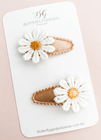 ‘Sun & Daisies’ baby nonslip clip duo