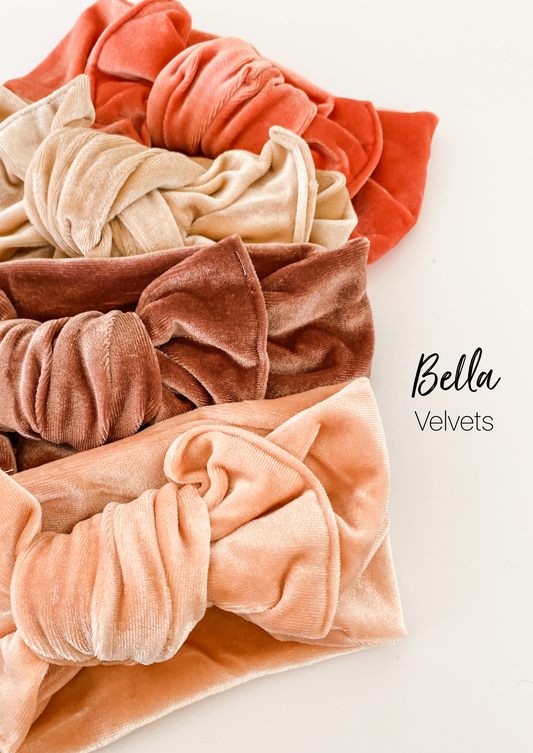 Bella headwrap/headband Velvet- 5 colours jo