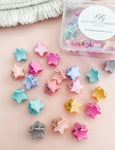 Fairy Bread mini claw clips - Stars (10 clips)