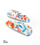 Thea - Fabric Snap clip duo