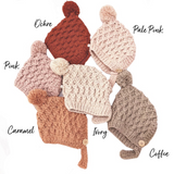 Alyce Knit wool Beanie - 6 colours (fully lined)