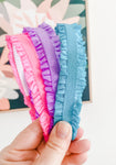 Ruffles solid headband- 6 colours to choose from