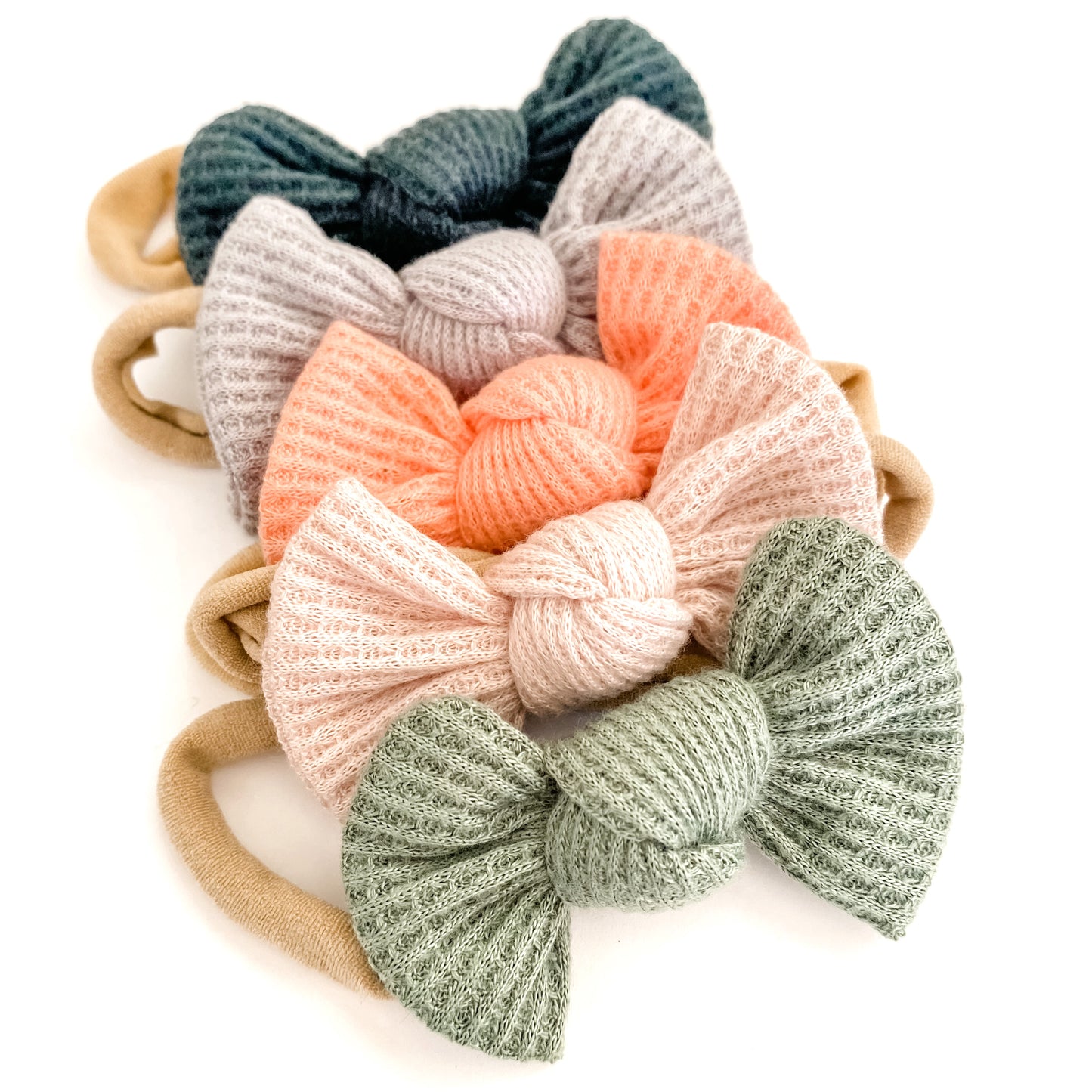 Wren knit bows ( headbands)