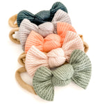Wren knit bows ( headbands)