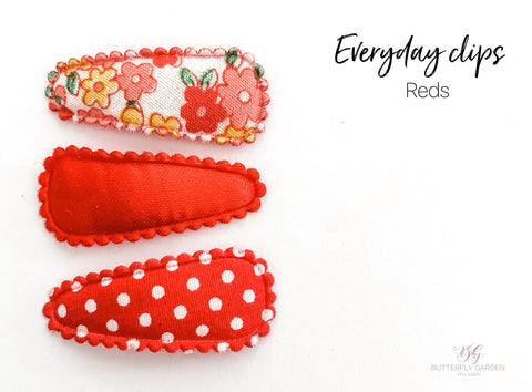Everyday Baby nonslip clip sets : Reds