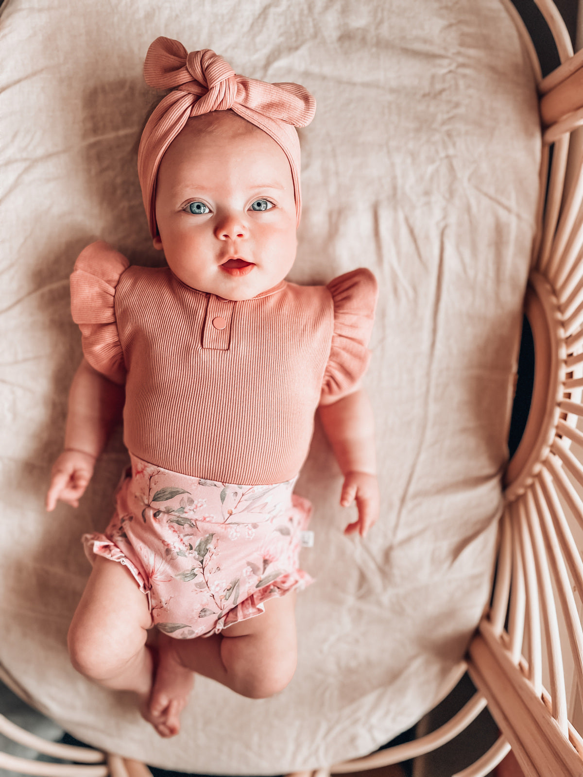 Rose Pink Short Sleeve Bodysuit