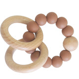 Alimrose Beechwood Teether rings- New Colour -Cinnamon