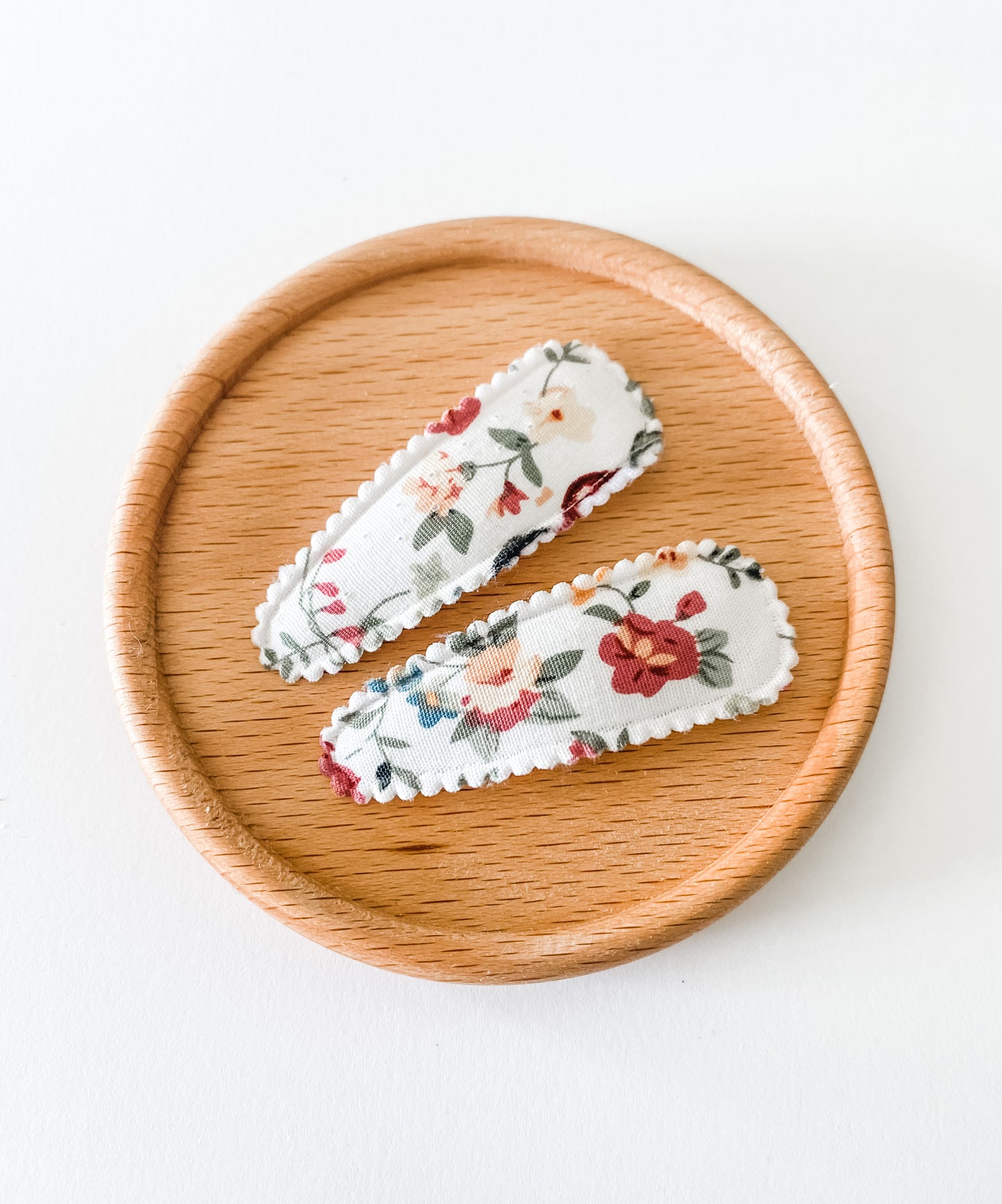 Juliet - Fabric Snap clip duo