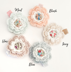 Lila crochet blooms