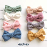 Audrey corduroy bows- 8 gorgeous colours!